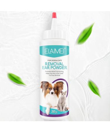 Ear Powder for Pets | 30G Safe Efficient Healthy Ear Wash Powder - Odor Removal Pet Accessories Ear Cleaner for Pets Rabbits Dogs Bunnies Puchen - Buy Online on SooperMarket.com