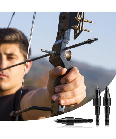 Black Screw-in Archery Bullet Points - 100 Grain, 24 Pieces - Field Target Practice Shooting - Buy Online on SooperMarket.com