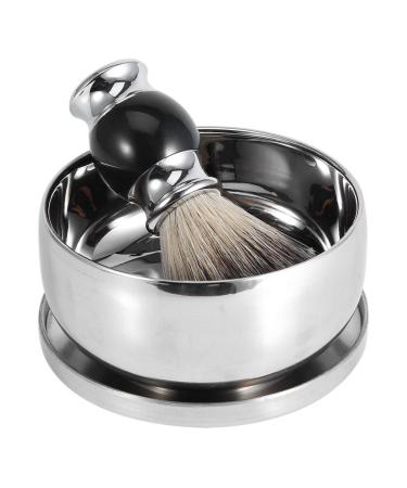 Men's Professional Shaving Kit with Stand, Brush, Soap Mug, and Travel Case - Beard Grooming Set for Mustache Care - Buy Online on SooperMarket.com