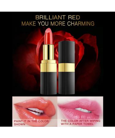 Yaper Color Changing Waterproof Lipstick Set for Women - Long Lasting & Non-Sticky - Magic Temperature Technology - Blue, Black & Red - Buy Online on SooperMarket.com