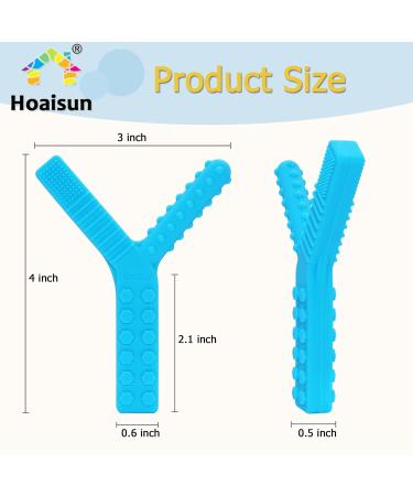 Sensory Chew Toys 2 Pack for Autistic Children - Silicone Oral Motor Tools for Autism ADHD SPD - Biting Fidget & Teething Relief - Blue & Green - Buy Online on SooperMarket.com