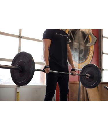 Gymreapers Cotton Olympic Lifting Straps for Weightlifting, Snatch, Clean, Powerlifting, Deadlifts - Navy (Pair) - Buy Online on SooperMarket.com