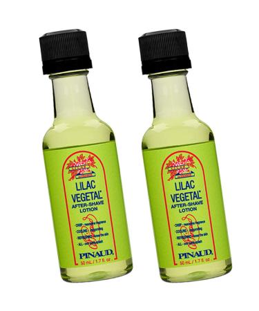 Clubman Lilac Vegetal After Shave Lotion Instantly Cools Tones Refreshes The Skin After Shaving 1.7 fl. Oz x 2 packs
