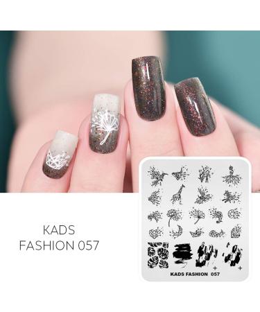 Alexnailart Nail Art Stamping Plates Image Template Broken Geometry Graphics Leaf Pattern Design Stamper Nail Art DIY Print Manicure Nail Art Stencil Tools FA057 - Buy Online on SooperMarket.com
