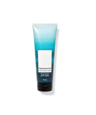 Bath and Body Works Men's Collection FRESHWATER Ultra Shea Body Cream 8 Ounce