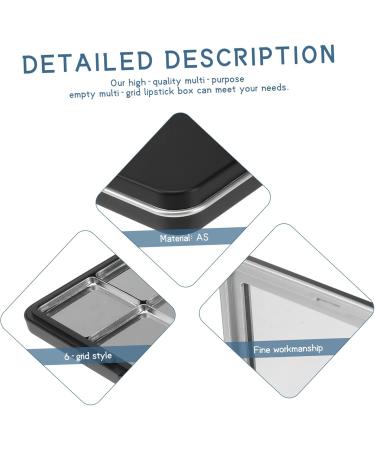 FOYTOKI 1pc Eye Shadow Box Refillable Lipstick Container Fillable Eyeshadow Container Refillable Blusher Container Travel Makeup Plate Travel Eyeshadow Container Makeup Supplies 11x7.4cm Black - Buy Online on SooperMarket.com