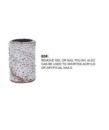 Nail Sanding Circle Bands Nail Art Sanding Bands Pedicure Polishing File 100 Pieces Manicure Sanding Bands Nail Drill Bits Accessories Nail Drill Remove Dead Skin (80#) - Buy Online on SooperMarket.com