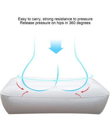 Inflatable Kayak Seat Cushion | Fishing Air Pad with Sticker | Thick PVC Outdoor Seat - Buy Online on SooperMarket.com