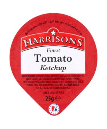 Harrisons Finest Tomato Ketchup Dip Pots 100 x 25g x 1
