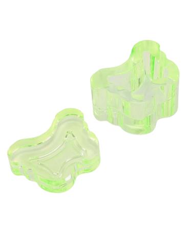 Nail Art Dish Transparency Fashionable Nail Wash Cup Multifunctional with Lid for Beauty Salon (Translucent Green)