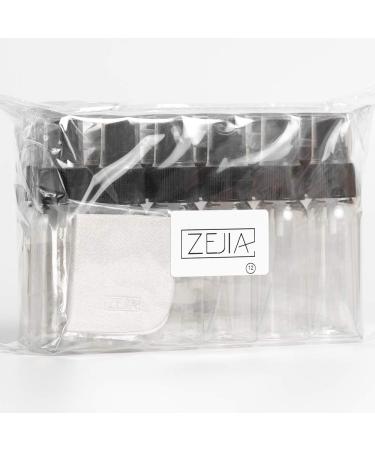 ZEJIA 12 Pack Mini Spray Bottles 1 oz | Fine Mist Travel Essential Oil & Perfume Sprayers | 30ml Black Bottles with Stickers & Droppers - Buy Online on SooperMarket.com