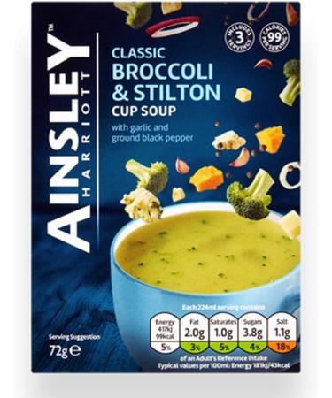 Instant Cup Soup Bundle with Chicken & Leek x2 Mushrooms x2 and Broccoli & Stilton x2 (Pack of 6 - Total of 18 Sachets) - Buy Online on SooperMarket.com