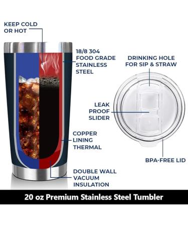 NewEleven Coworker Leaving Gifts Tumbler - Dead to us navy - 20 Oz. - Buy Online on SooperMarket.com