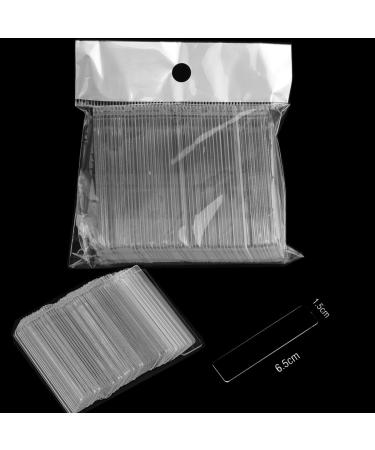 40pc Clear Stiletto Nail Swatches Display Kit with 50pc Stand Holder and 3m Fake Nail Sticker Tape - Nail Art Practice Set - Buy Online on SooperMarket.com