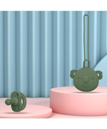 IDEZEK Baby Schnuller Holder | Safe Silicone Pacifier Cover Set | Easy to Clean Baby Pacifiers for Travel Shopping & Walks | Perfect for Boys & Girls - Buy Online on SooperMarket.com