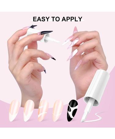 Saviland French Gel Nail Polish - White 10ML UV LED French Manicure Brush Gel - Professional French Nail Art - 0.34 Fl Oz - Buy Online on SooperMarket.com