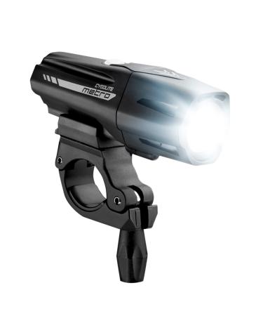 CYGOLITE Metro Plus 800 Lumen Bike Light 5 Night & 3 Daytime Modes Compact & Durable  IP67 Waterproof Secured Hard Mount USB Rechargeable Headlight  for Road, Mountain, Commuter Bicycles 800 Lumens Black