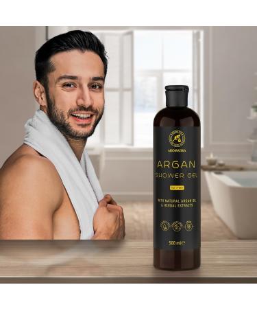 Argan Shower Gel for Men 500 ml - Shower Gel with Argan Oil and Herbal Extracts - Body Care - Cleansing and Care - Fresh Fragrance - Masculine Aroma - Body Wash for Him - Shower Gel - Buy Online on SooperMarket.com