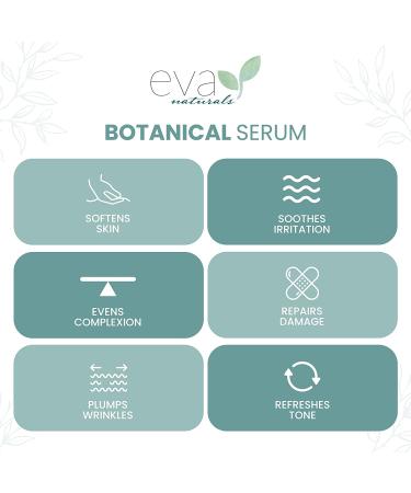 Eva Naturals Botanical Anti-Aging Face Oil Serum with Jojoba, Rosehip Seed & Vitamin E - Hydrating Facial Serum for Dry Skin - 1 oz - Buy Online on SooperMarket.com
