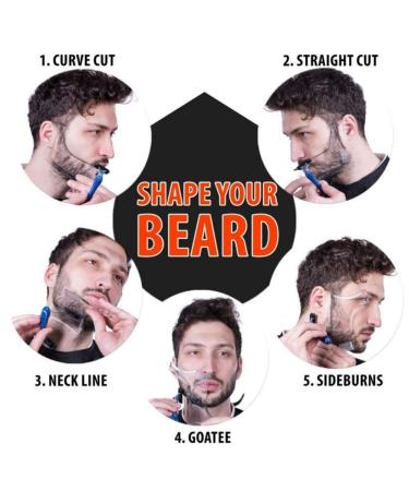Men's Beard Shaping Tool for Perfect Line Up & Styling - Works with Any Beard Razor or Trimmers - Clear - Buy Online on SooperMarket.com