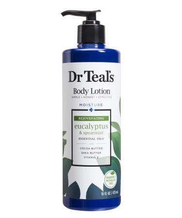 Dr Teal's Body Lotion Moisture Rejuvenating/Refreshing Eucalyptus & Spearmint  16 fl oz