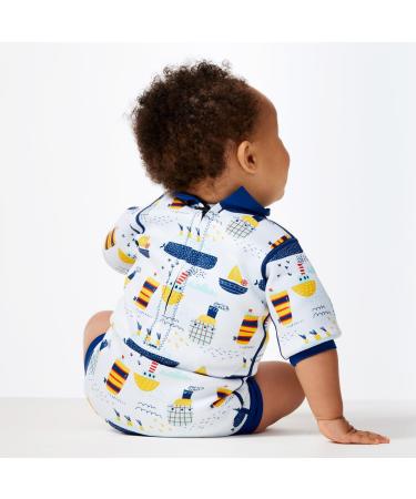 Splash About Happy Nappy Wetsuit with Reusable Swim Nappy - Tug Boats (3-6 Months) - Buy Online on SooperMarket.com
