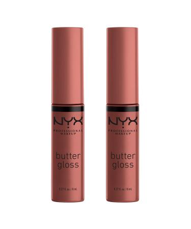 NYX Professional Makeup Butter Gloss Non-Sticky Lip Gloss Praline Duo Pack Praline Duo