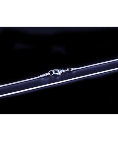 16 Shining White Brightening Snake Chain Necklace - 925 Silver Plated - DIY Jewelry Making Kit - Buy Online on SooperMarket.com