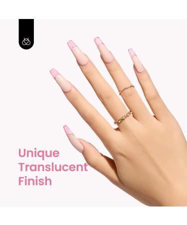 Beetles Jelly Gel Nail Polish in Translucent Sheer Pink - 15ml - Buy Online on SooperMarket.com