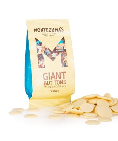 Montezuma's Giant Creamy White Chocolate Buttons Deliciously Gluten Free & Organic 180g Bag