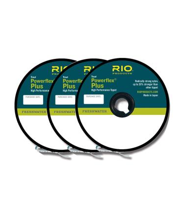 Rio Fly Fishing Powerflex Plus Tippet 50yd 3 Pack 0x-2x