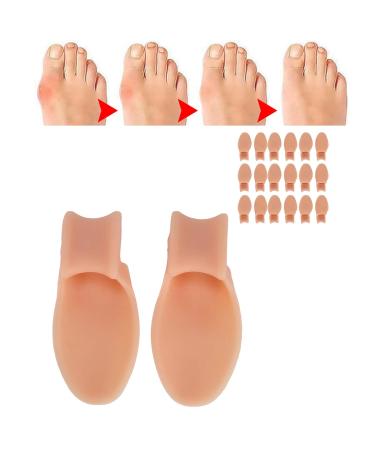 10pcs Orthopedic Bunion Splint Corrector Toe Separators - Skin Color - Buy Online on SooperMarket.com