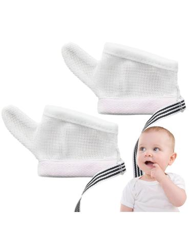 Baby stop thumb sucking finger protection child toddler finger -sailing finger -sailing stop gloves no scratch breathable finger thumb protection.Thumb pink s