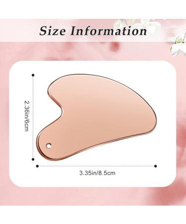 Stainless Steel Gua Sha Tool for Face & Body - Rose Gold Facial Massage Tool | Tighten Skin & Enhance Beauty | Includes Travel Pouch - Buy Online on SooperMarket.com