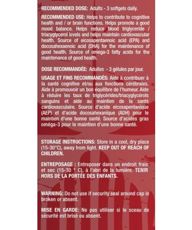 Predator Labs Omega 3+ 120 gels 1000mg - Enhance cognitive health Enhance mood balance and Cardiovascular Support - Supports Brain Function Emotional Well-Being and Heart Health - Buy Online on SooperMarket.com
