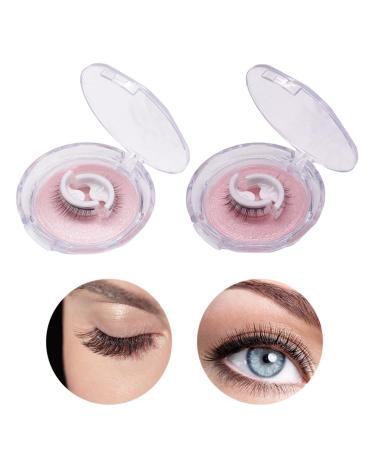 Buy Self Adhesive Waterproof Fake Eyelashes - Reusable Natural Fluffy Lashes (2 Pairs) - Shop Now - Buy Online on SooperMarket.com