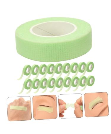 Mikinona 20 Rolls Eyelash Extension Tape - Double Eyelid Non-Woven Fabric Makeup Tape for Lifting - 5.5x1.2cm Green - Buy Online on SooperMarket.com