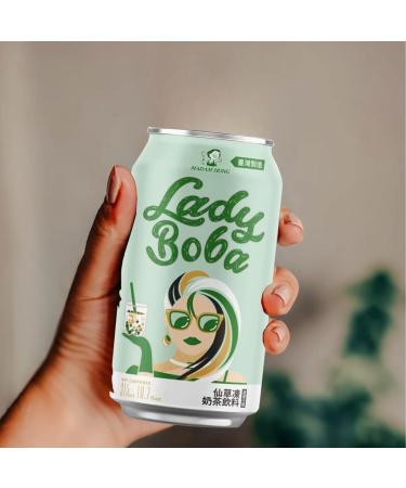 SUPPLIIONLINE Madam Hong Best chilled Lady Boba Grass Jelly and Brown Sugar Bubble Tea - 315ml (Grass Jelly) - Buy Online on SooperMarket.com