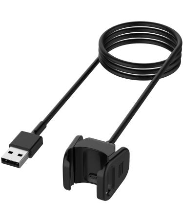 Smartwatch Charger Compatible with Fitbit Charge 4 Charger, 1-Pack 3.3Ft Replacement USB Charging Cable Cord Clip Dock Accessories Adapter Charger Cable for Charge 4 Smartwatch(Not for Charge 3) Charge4 1pack