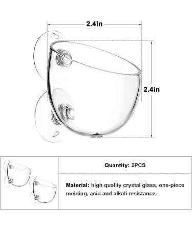 Vtinyeal Aquarium Plant Keep Cup - 2 Pieces Water Plant Pot with Suction Cups | Aqua Decoration & Accessories - Buy Online on SooperMarket.com
