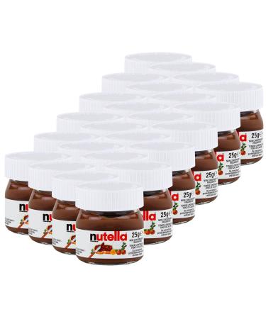 Ferrero Nutella Small Glass Mini   Set of 24 25 g Bread Spread Nut Nougat Cream Chocolate Spread