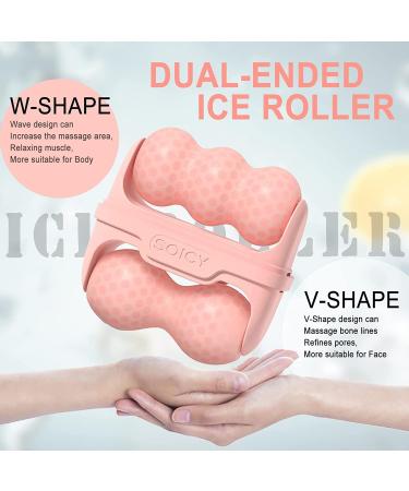 Buy Ice Roller for Face & Eyes - 2 in 1 Facial Skin Care Tool | Reduce Puffiness & Relieve Migraine - Pink Carry Case Included - Buy Online on SooperMarket.com