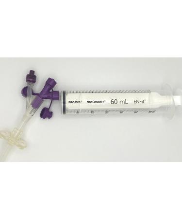NeoMed at Home 60mL Bolus Reusable O-Ring Syringe with ENFit - Box of 10 - 200 Uses per Box - Buy Online on SooperMarket.com
