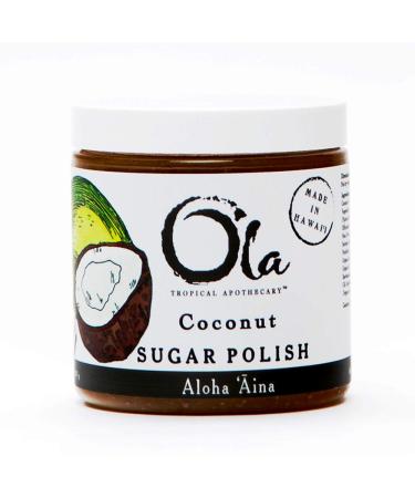 Ola Tropical Apothecary Coconut Sugar Polish with Pure Tropical Oils and Plant Extracts - 11.6 Oz