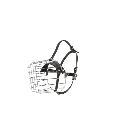 Dingo mettal muzzle no.9a wire muzzle is not a plastic grille. For dog training handicrafts easy comfort adjustable leather straps of Caucasian German Shepherd 14017