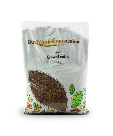 Organic Brown Lentils 2.5kg (BWFO)