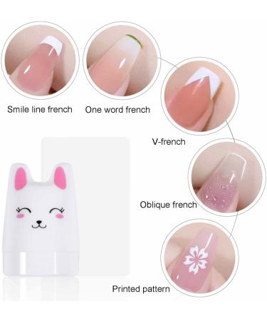 Jingling Silicone Nail Stamper - Cartoon Design with Soft Scraper for DIY French Nail Art & Manicure Tools - International Shipping Available - Buy Online on SooperMarket.com