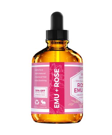 Leven Rose Rose Emu Oil 4 oz - Natural Emu Oil with Rose Extract - Buy Online on SooperMarket.com