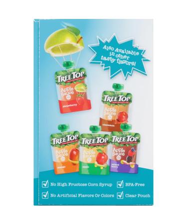 Tree Top Tropical Apple Sauce Pouches 3.2 oz - Pack of 12 | Tropical Flavored Snack Pouches - Buy Online on SooperMarket.com