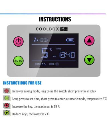 Portable Fridge Cooler Insulin Cooler Accurate Temperature Control 0-18 Built-in Rechargeable Lithium Battery Suitable for Insulin Serum Interferon Eye Drops Storage - Buy Online on SooperMarket.com